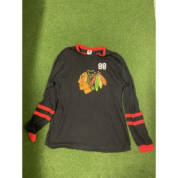 Chicago Blackhawks Jersey Hockey Mens XLarge Black Cotton Sewn Patrick Kane NHL - Picture 1 of 6